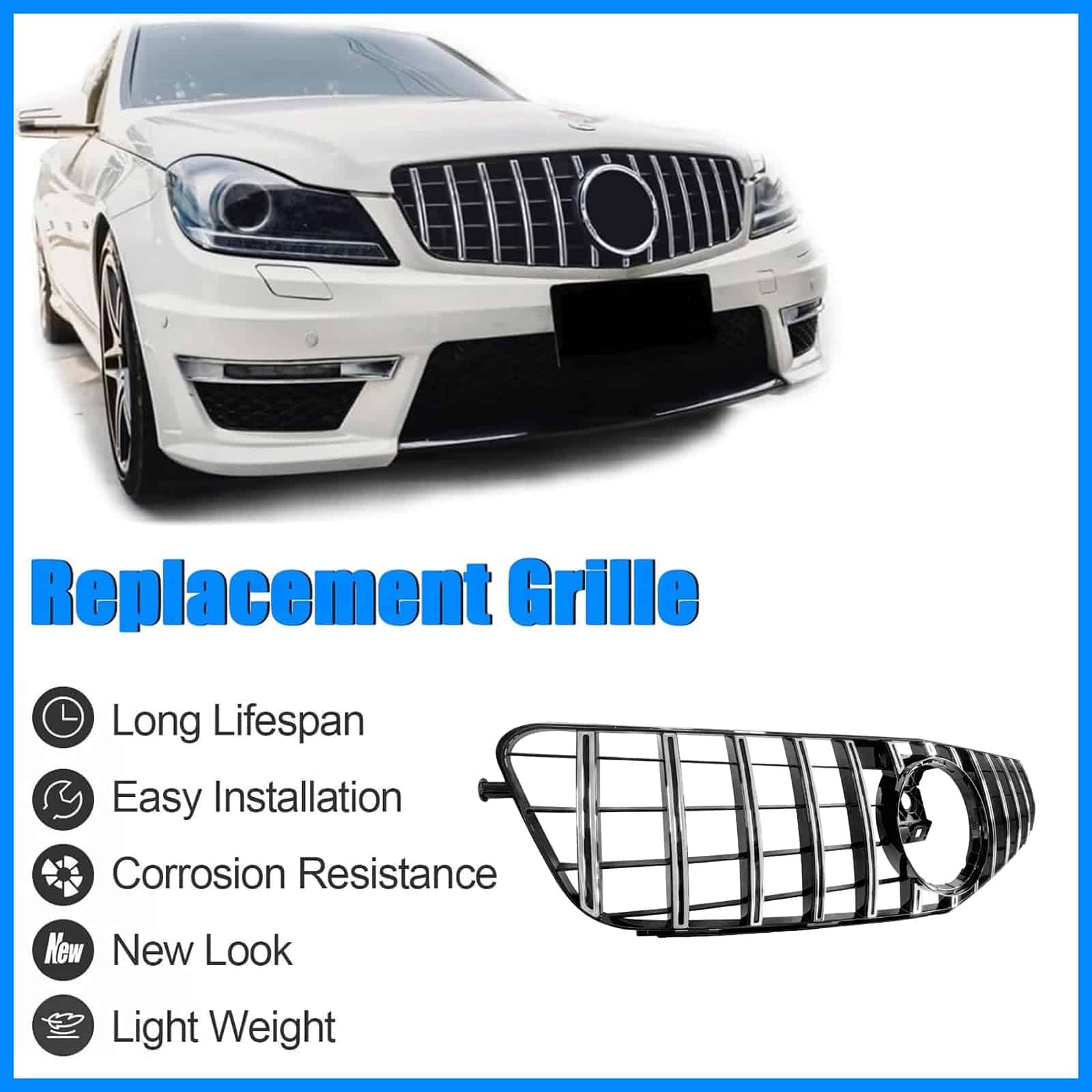 Parrilla delantera Collect Light para Mercedes Benz Clase C - Imagen 8