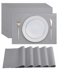 Manteles desechables de papel gris para mesa - Paquete de