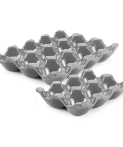 Porta huevos de cerámica Flexzion 12 + 6 tazas para nevera
