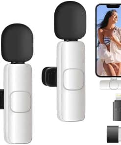 Micrófono Lavalier Inalámbrico para -Blanco