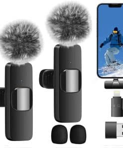 Micrófono Lavalier Inalámbrico para -Negro