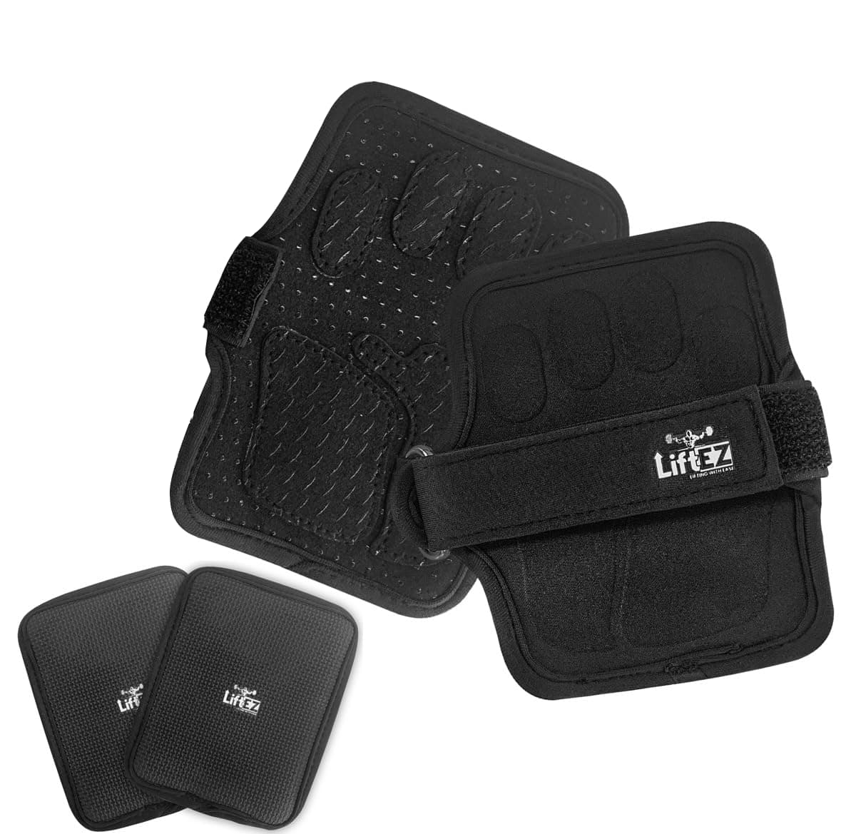 Almohadillas de agarre para levantamiento de pesas LiftEZ