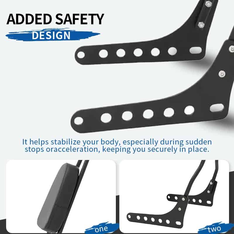 Nuevo Respaldo de Asiento Trasero Cromado Sissy Bar - Imagen 7