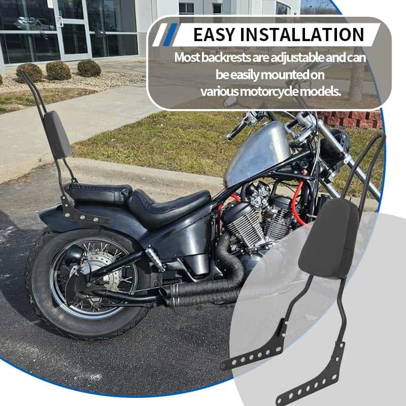 Nuevo Respaldo de Asiento Trasero Cromado Sissy Bar - Imagen 4