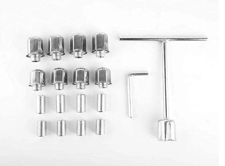 VICOJETOR 4pcs 16" Simuladores de Rueda de Acero Inoxidable - Imagen 9