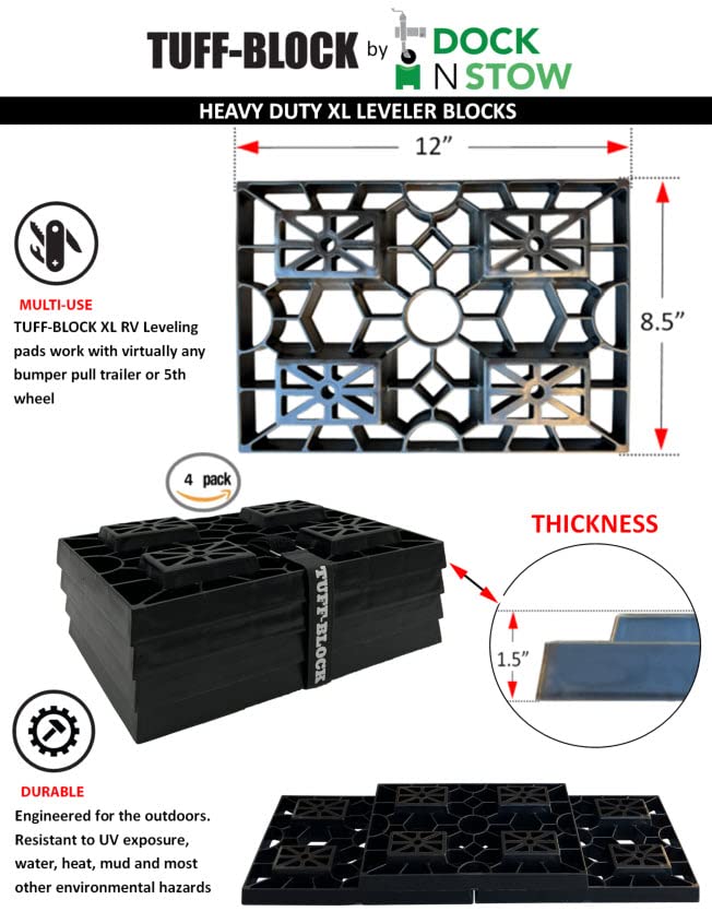 Bloque TUFF-Block by Dock N Stow con 4 Almohadillas XL - Imagen 5