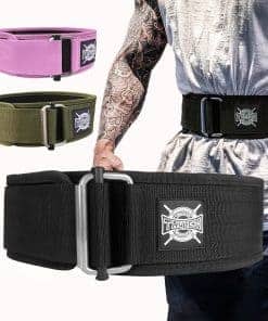 Cinturón de Levantamiento de Pesas -Negro (Cierre Rápido)
