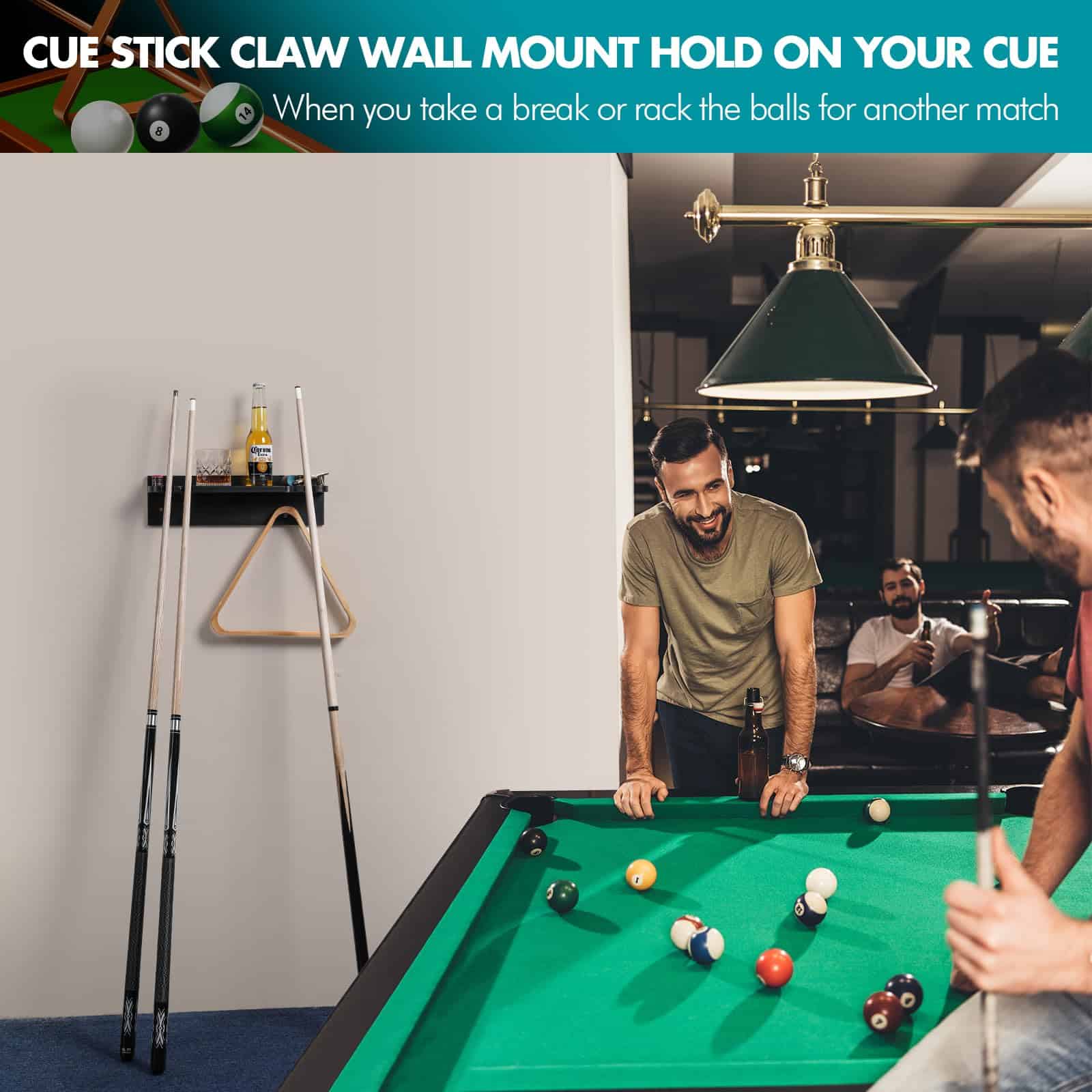 Soporte de Billar de Bambú para Pared XCSOURCE, 4 Soportes - Imagen 4