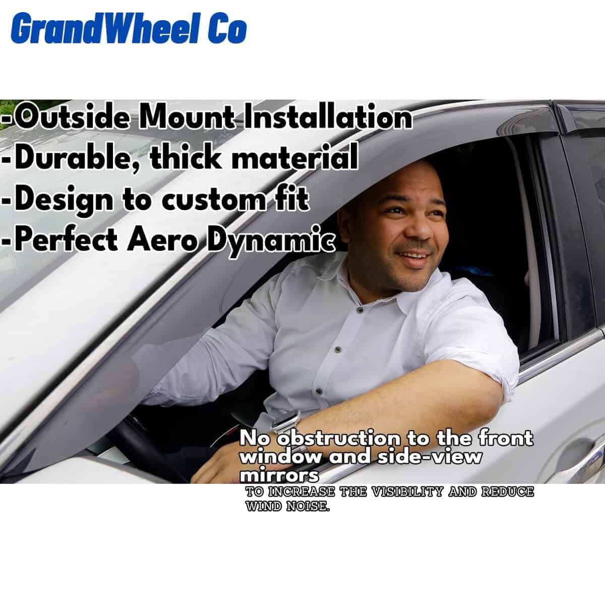 Deflectores de Ventana Visor Deflectores de Lluvia con - Imagen 7