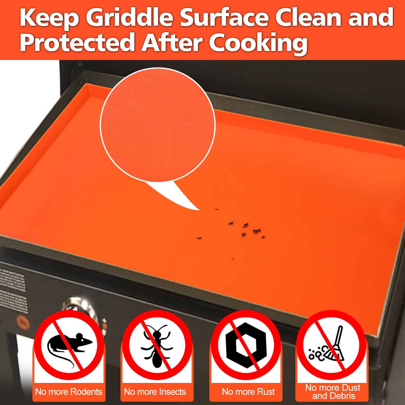 Tapete de Silicona MOFEEZ para Parrilla Blackstone de 28 - Imagen 4