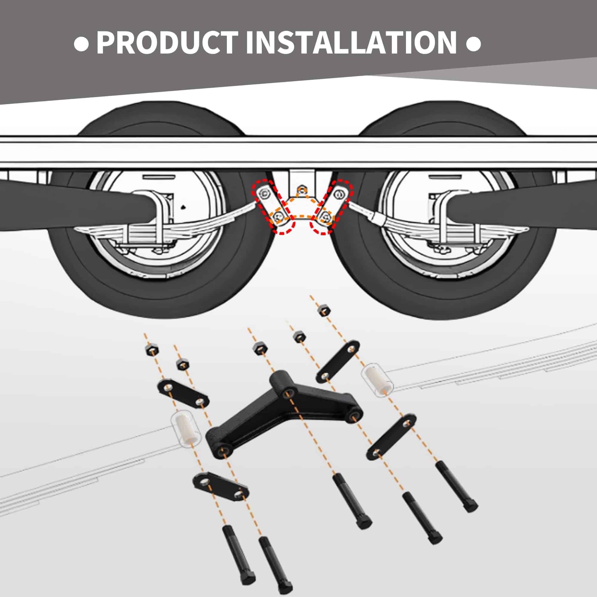 Lonffery 2 Paquetes 7-3/4 Kit de Montaje de Eje - Imagen 7