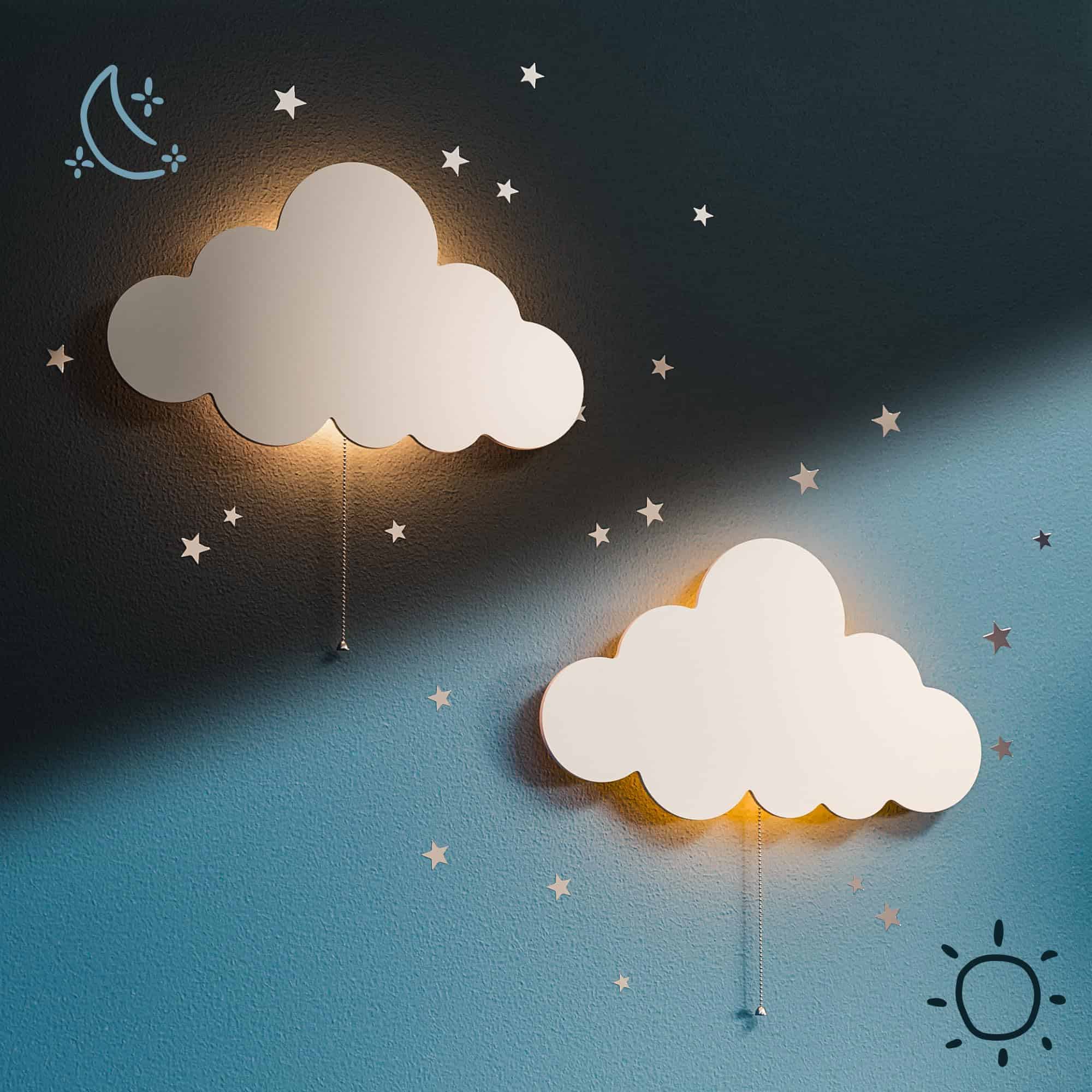 Lámpara Flotante en Forma de Nube Tip Perk 2 Pack - Lámpara