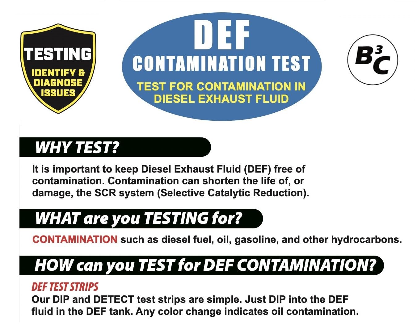 Tiras de Prueba de Contaminación de Diesel-Exhaust-Fluid - Imagen 3