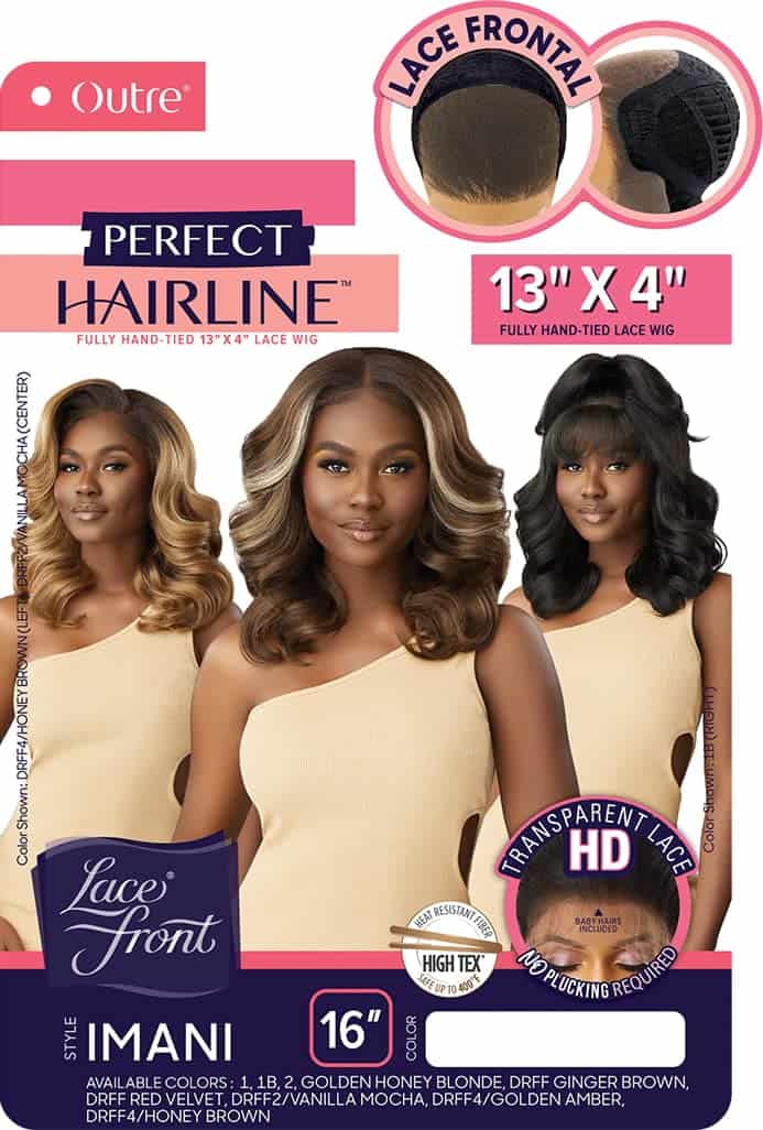 Peluca Frontal de Encaje Outre - Perfect Hair -RUBIO MIEL DO - Imagen 7