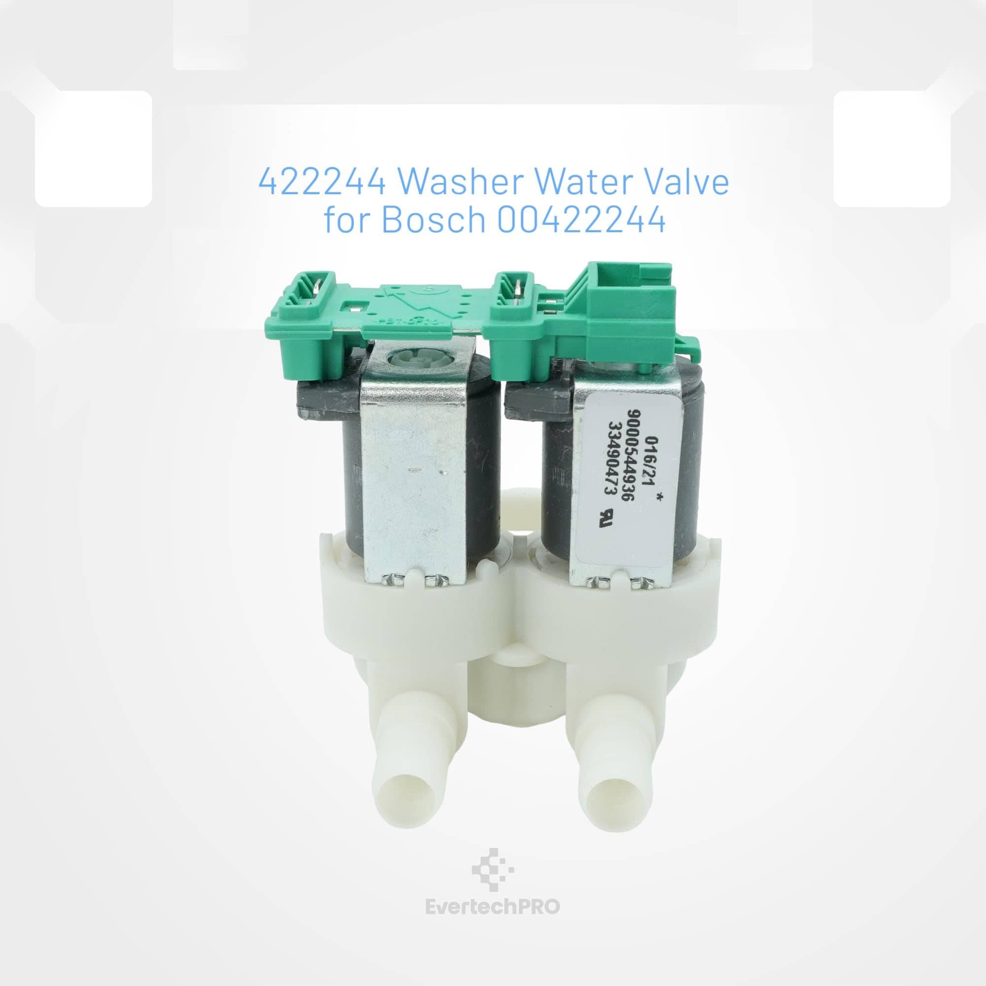 EvertechPRO 422244 Válvula de Agua para Lavadora Bosch - Imagen 4