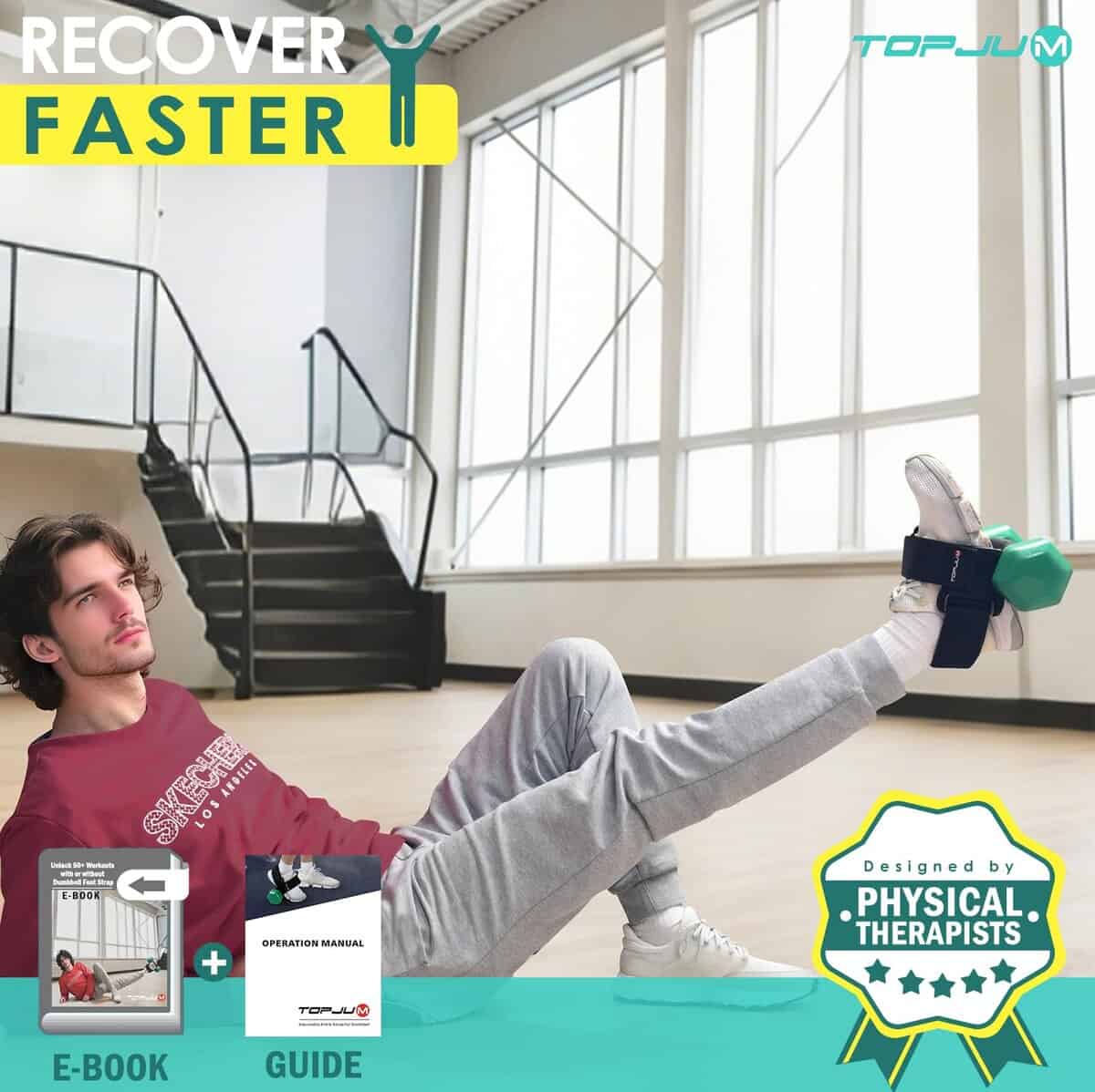 Accesorio de tobilleras para pesas ajustables TOPJUM, - Imagen 7