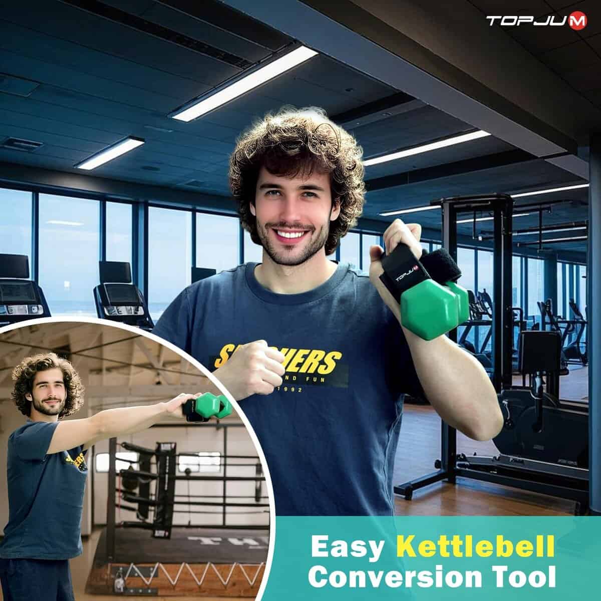 Accesorio de tobilleras para pesas ajustables TOPJUM, - Imagen 5