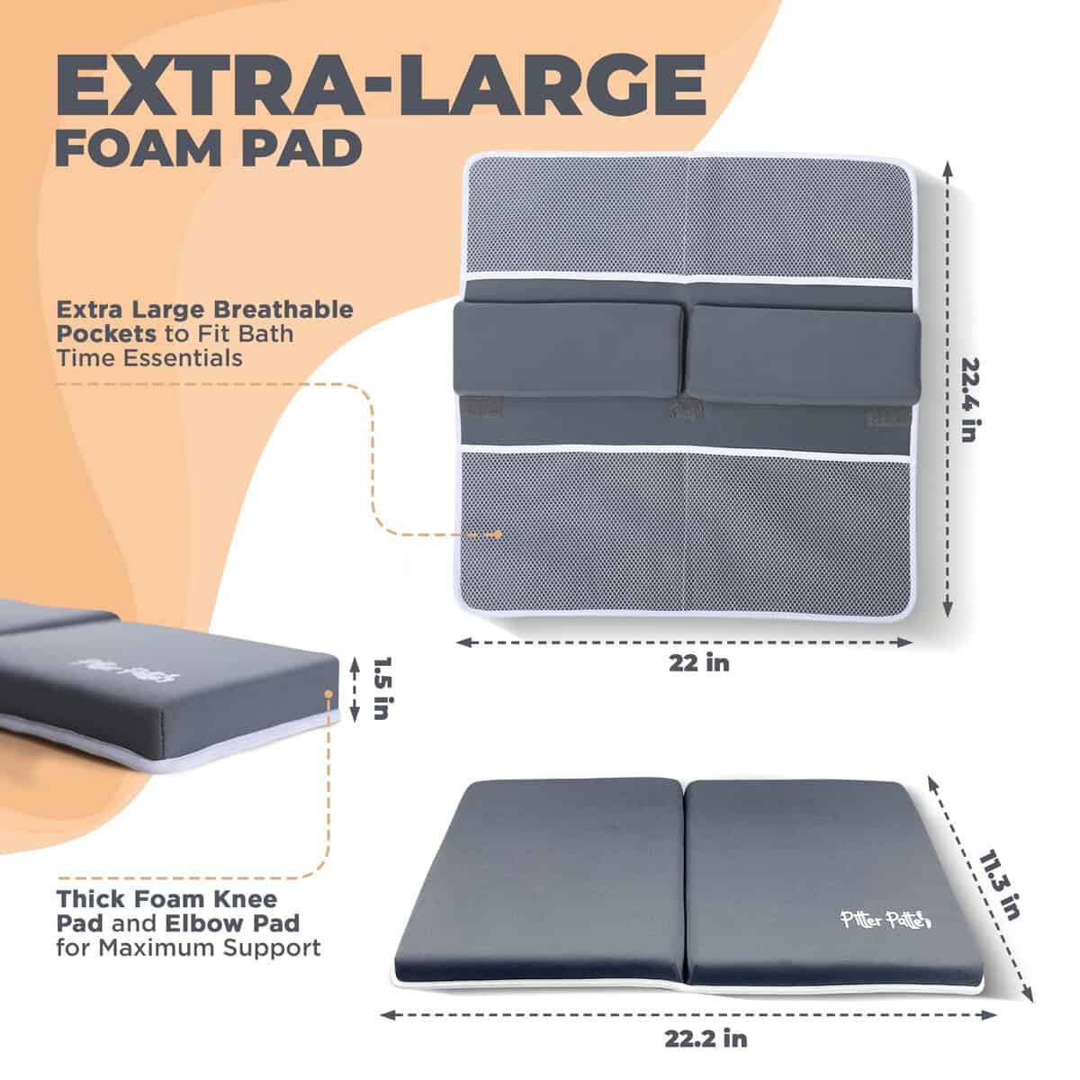 Set de Rodillera y Reposabrazos de Baño para Bebés de - Imagen 4