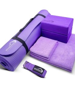 Kit de Yoga - Juego de 7 piezas, Colchoneta Gruesa,