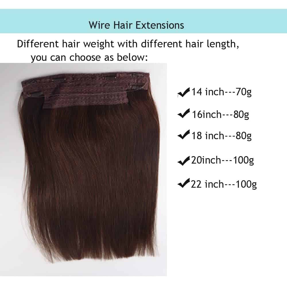 Extensiones de Cabello Invisible SUNFA con Alambre - Imagen 5