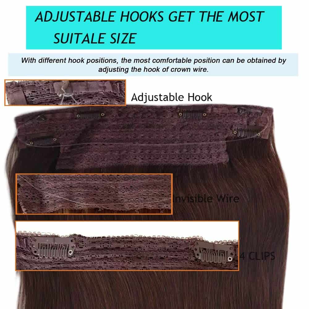 Extensiones de Cabello Invisible SUNFA con Alambre - Imagen 3