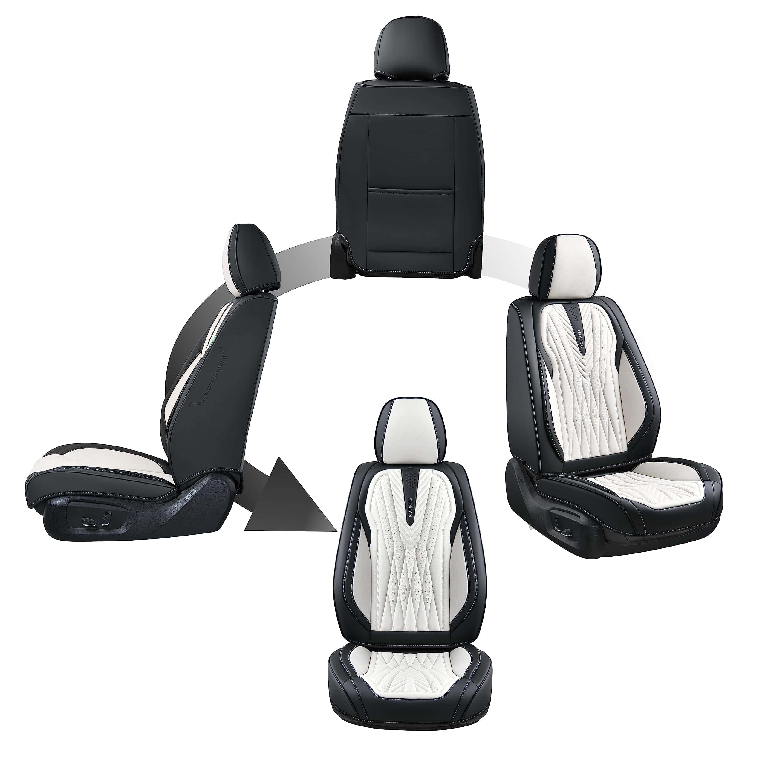 Fundas de asiento de cuero FLORICH, Fundas universales para - Imagen 4