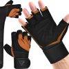 Guantes de Levantamiento de Pesas RDX -TAN BLACK