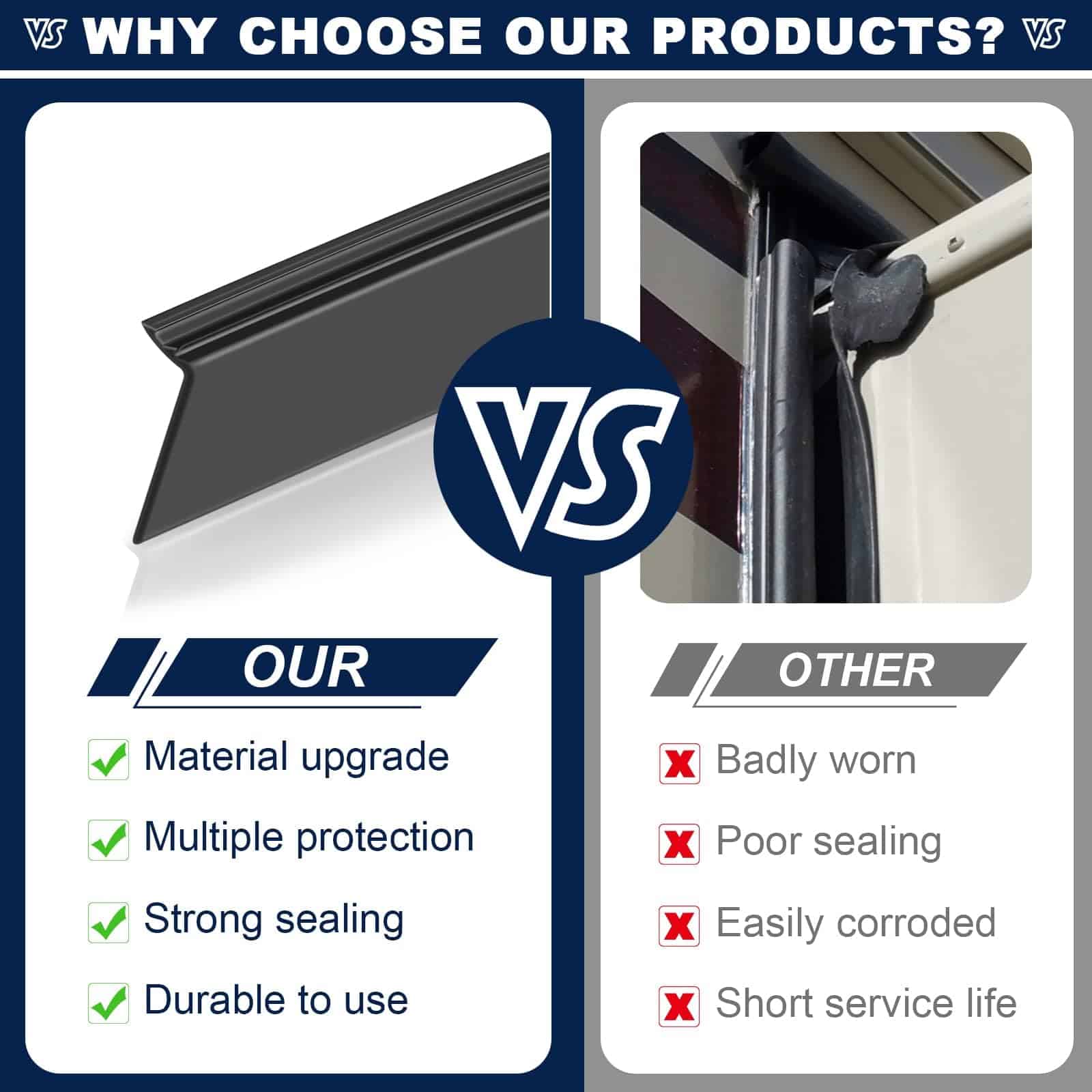 Sello de Deslizamiento para RV de 35 pies - Goma Negra - Imagen 4