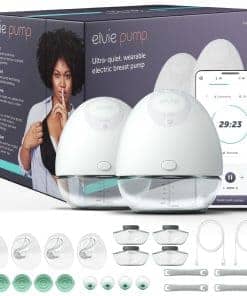 Elvie - Bomba de lactancia doble y portátil con aplicación