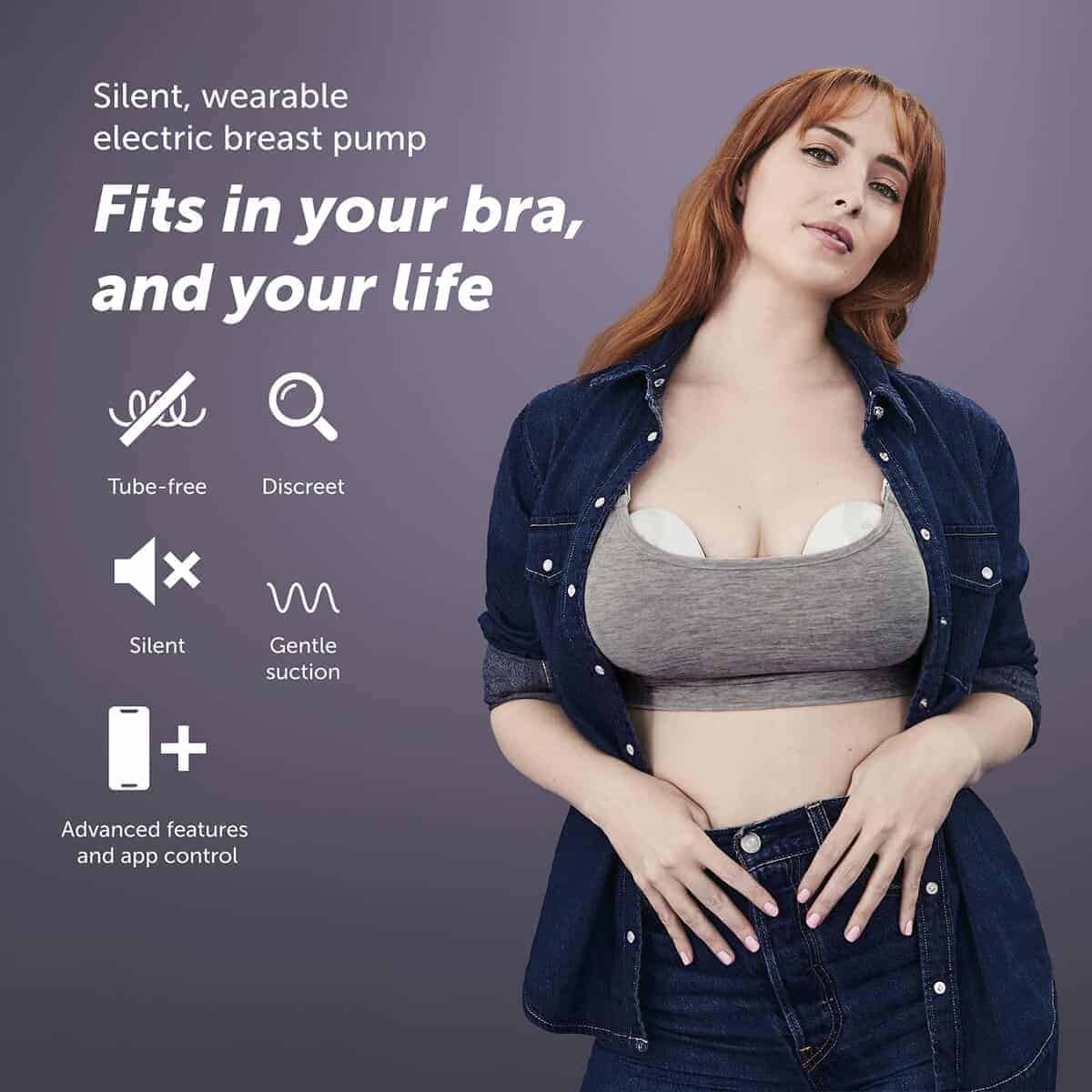 Elvie - Bomba de lactancia doble y portátil con aplicación - Imagen 3