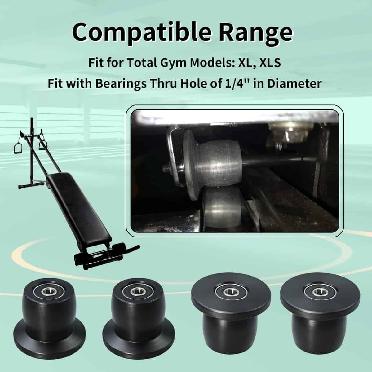 Vsttar Qty.4 Ruedas/Monitores de Mecanizados Compatibles - Imagen 4