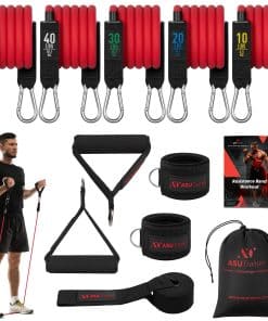 Bandas de Resistencia Tubulares, 5 Bandas de Ejercicio,