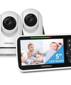 Monitor de video para bebé HelloBaby con 2 cámaras y