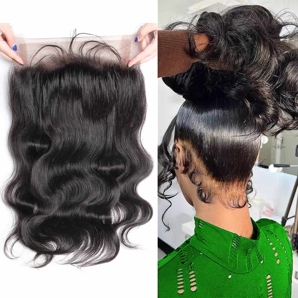GYAJEP 360 Lace Frontal 360 HD Transparent Full Lace 12A