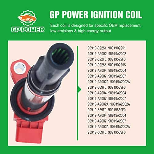 Conjunto de 6 Bobinas de Encendido GP POWER 90919A2007 - Imagen 6