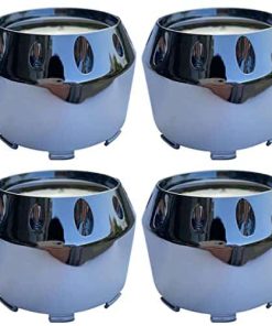 4PCS Tapacubos para Centro de Rueda de Llanta Cromada de la