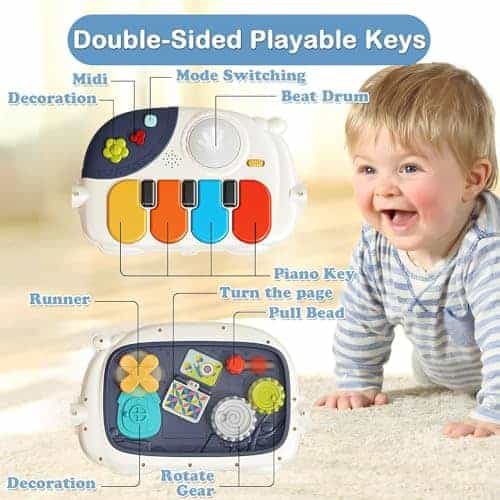Tapete de Actividades para Bebés Wetoylst, Gimnasio Musical - Imagen 8