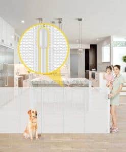 Puertas para bebés retráctiles extra altas de 42” x 80” de