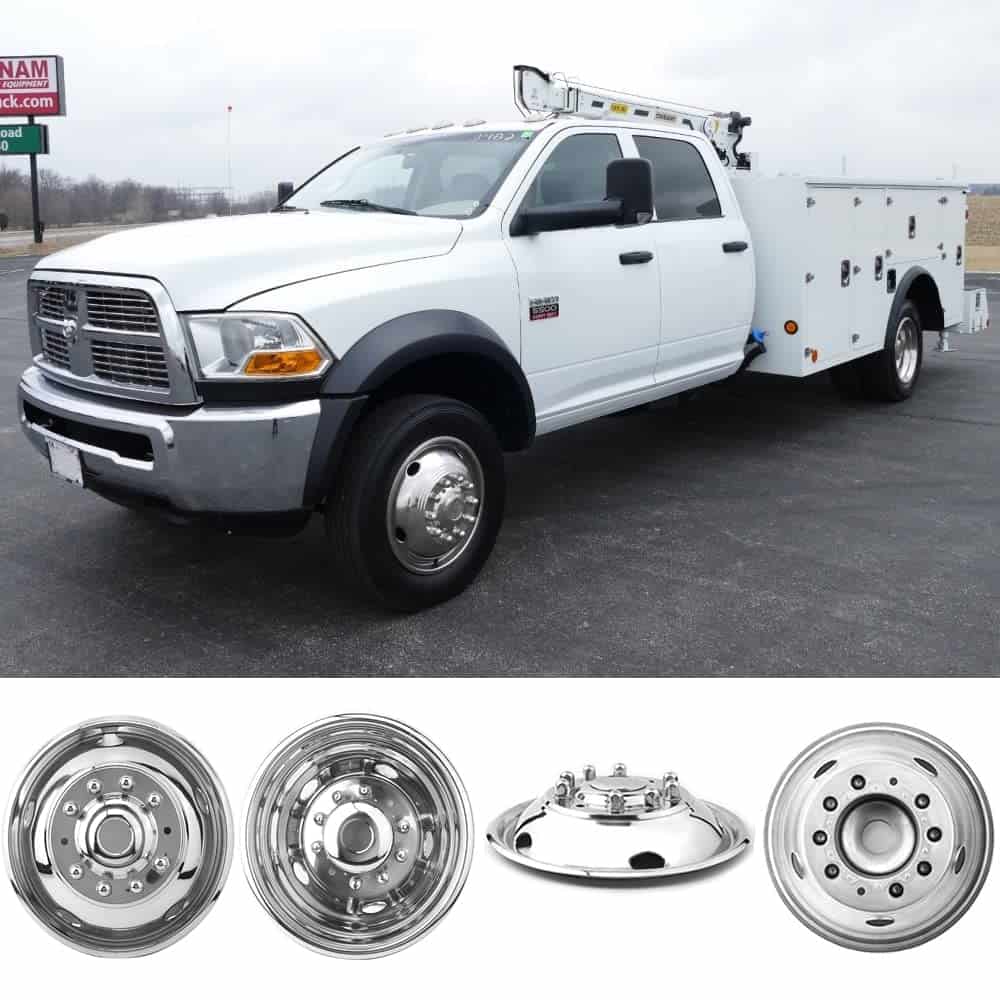 Puermto 19.5" 10 Lug 5 Juego de Tapacubos de Rueda de Dully