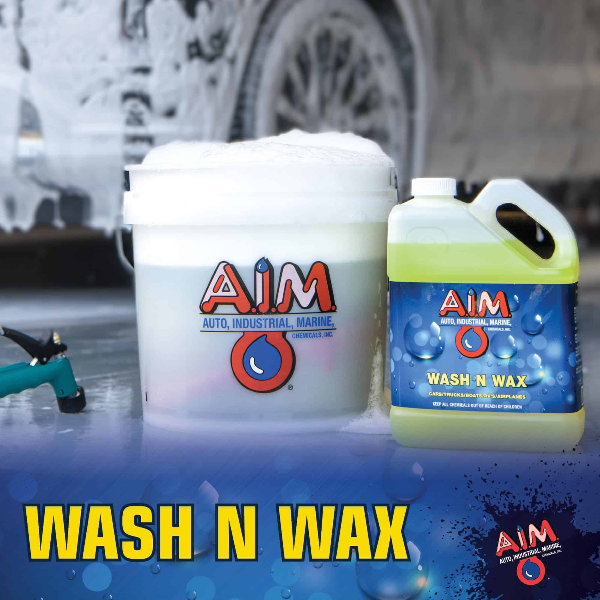 AIM Chemicals Wash N Wax Car Soap - pH neutral para autos, - Imagen 10