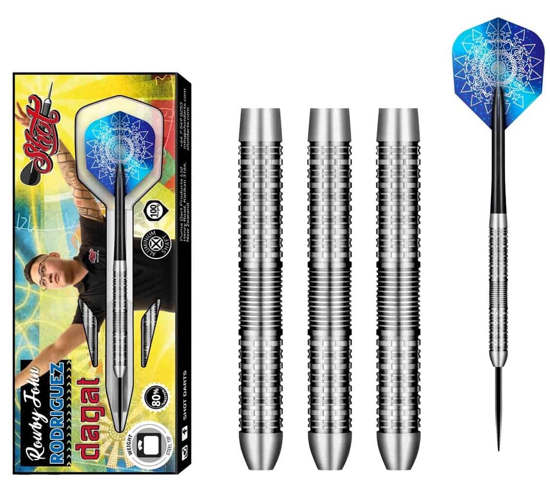 Set de Dardos de Punto de Acero Shot! Rowby-John Rodriguez