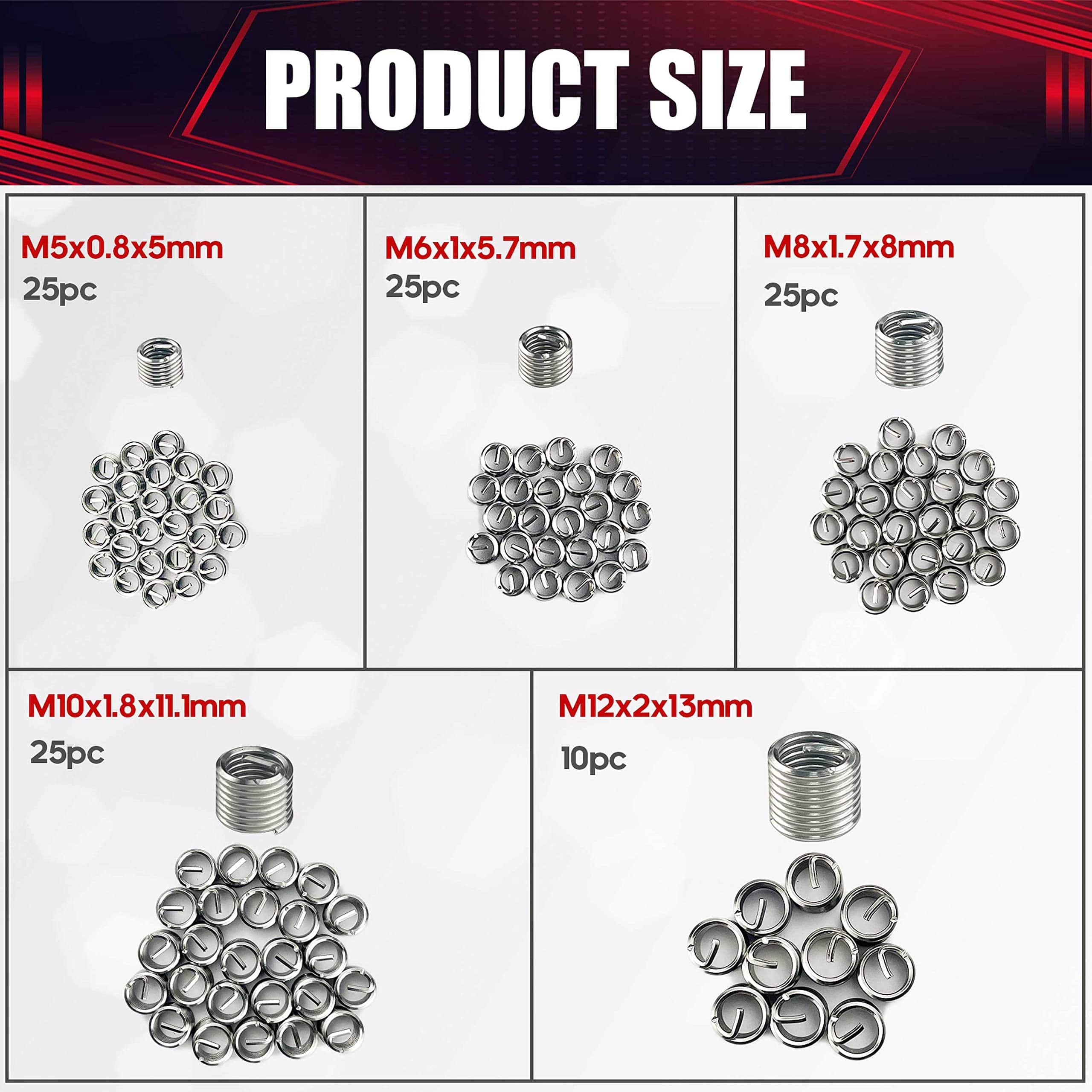 Kit de herramientas de reparación de roscas métricas - Imagen 4