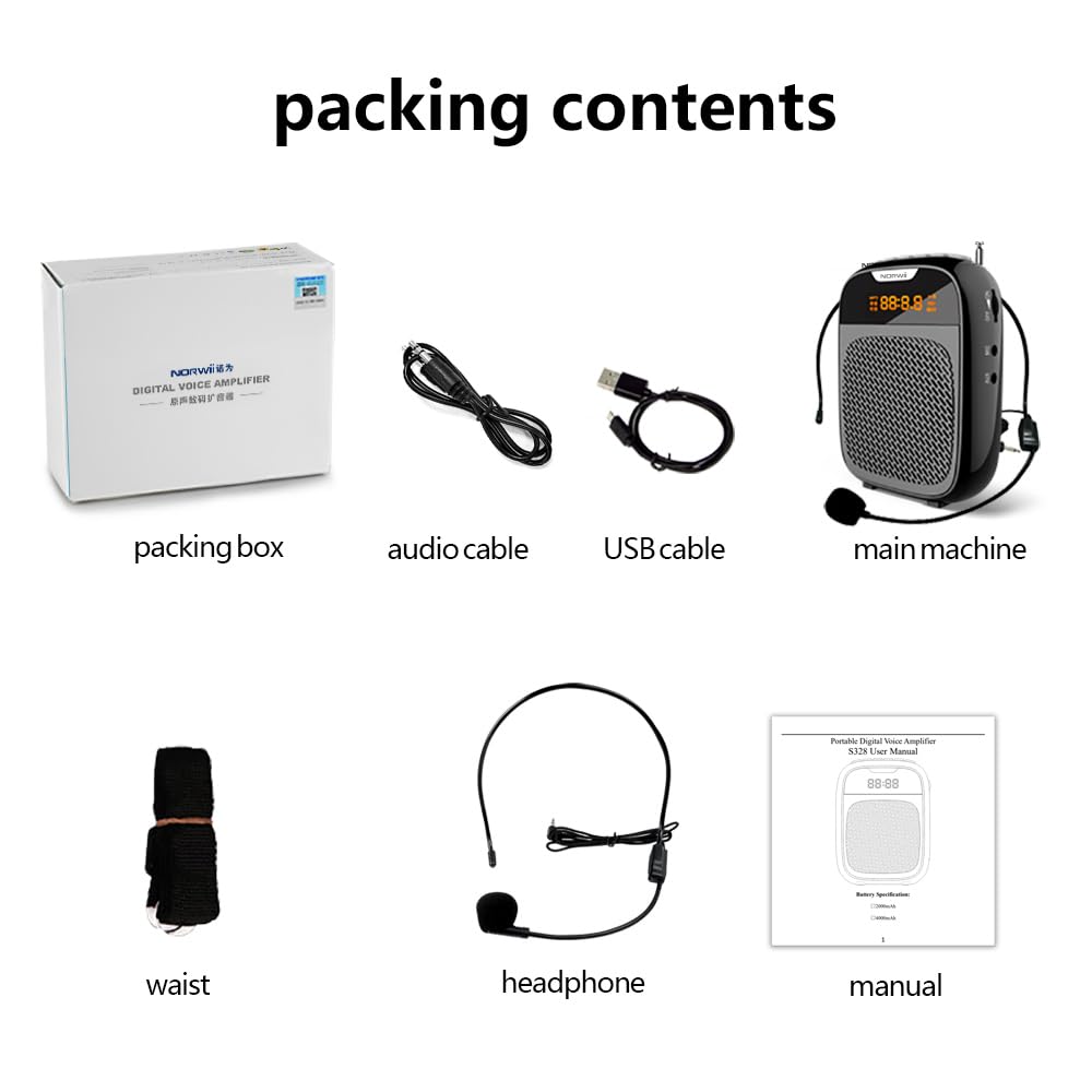 Amplificador de voz mini NORWII Altavoz Bluetooth portátil - Imagen 9