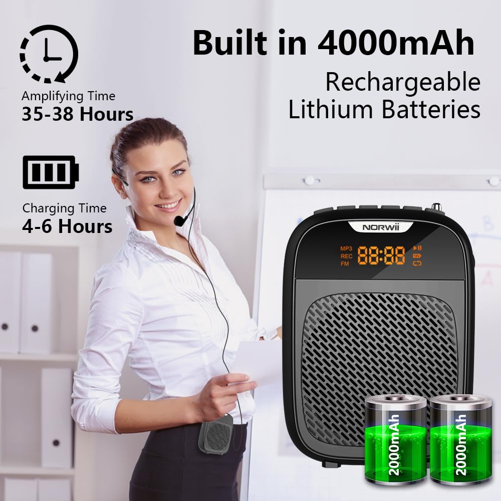 Amplificador de voz mini NORWII Altavoz Bluetooth portátil - Imagen 6