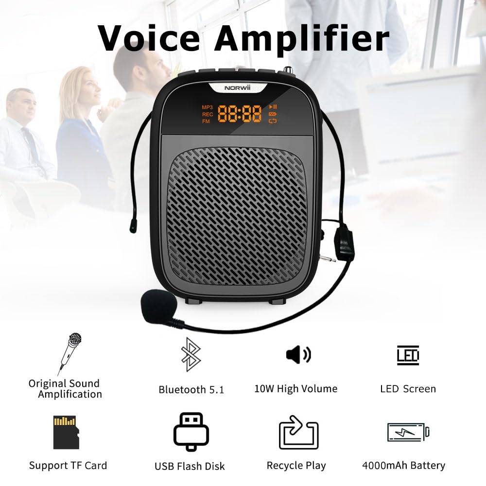 Amplificador de voz mini NORWII Altavoz Bluetooth portátil - Imagen 4