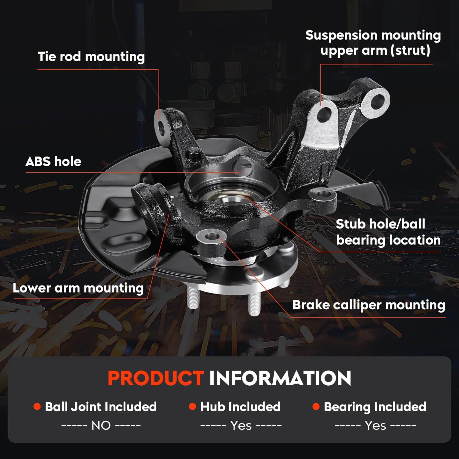 Maza de Rodamiento de Rueda y Mangueta de Dirección - Imagen 7