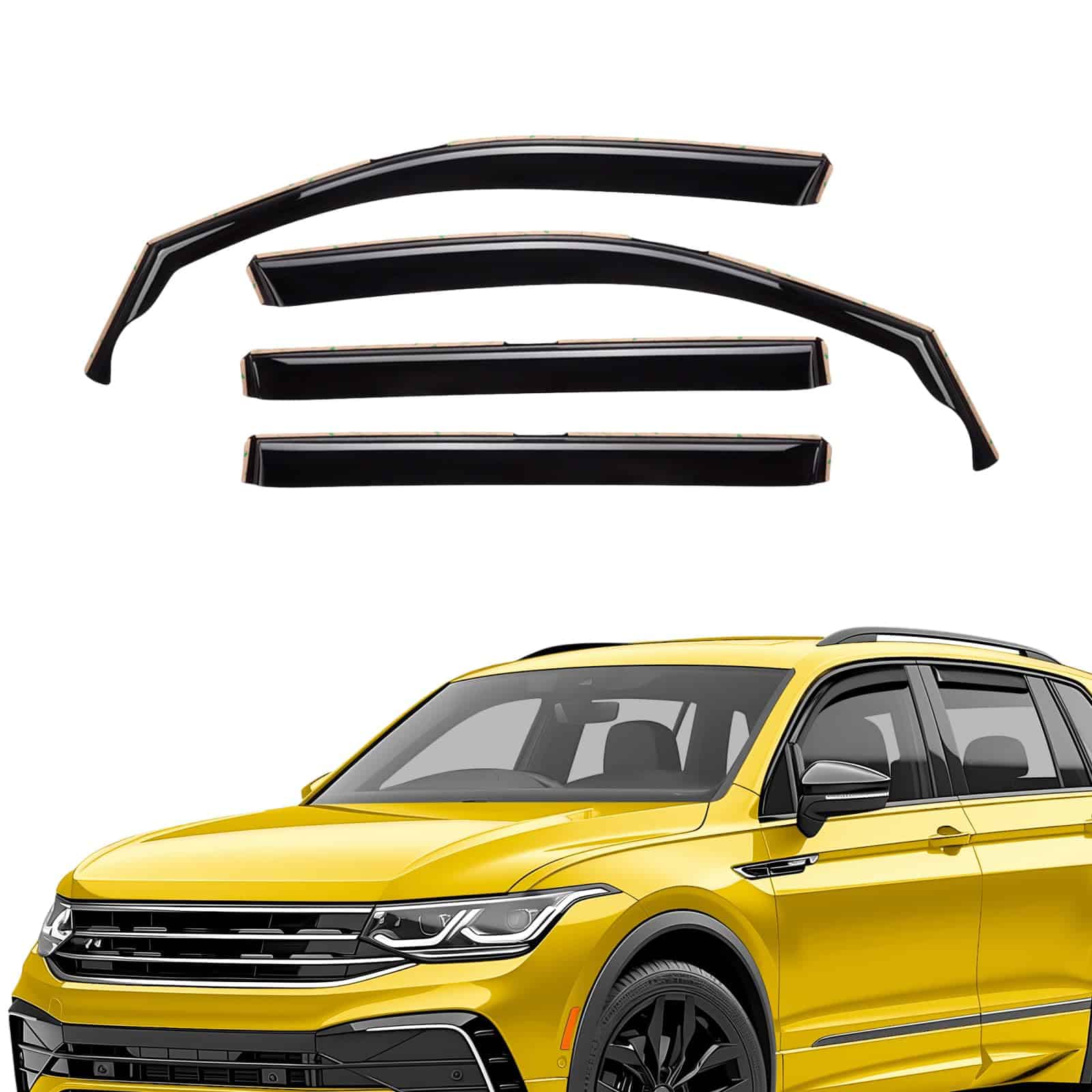 Deflectores de Ventanas Extra Duraderos en Canal Viseras