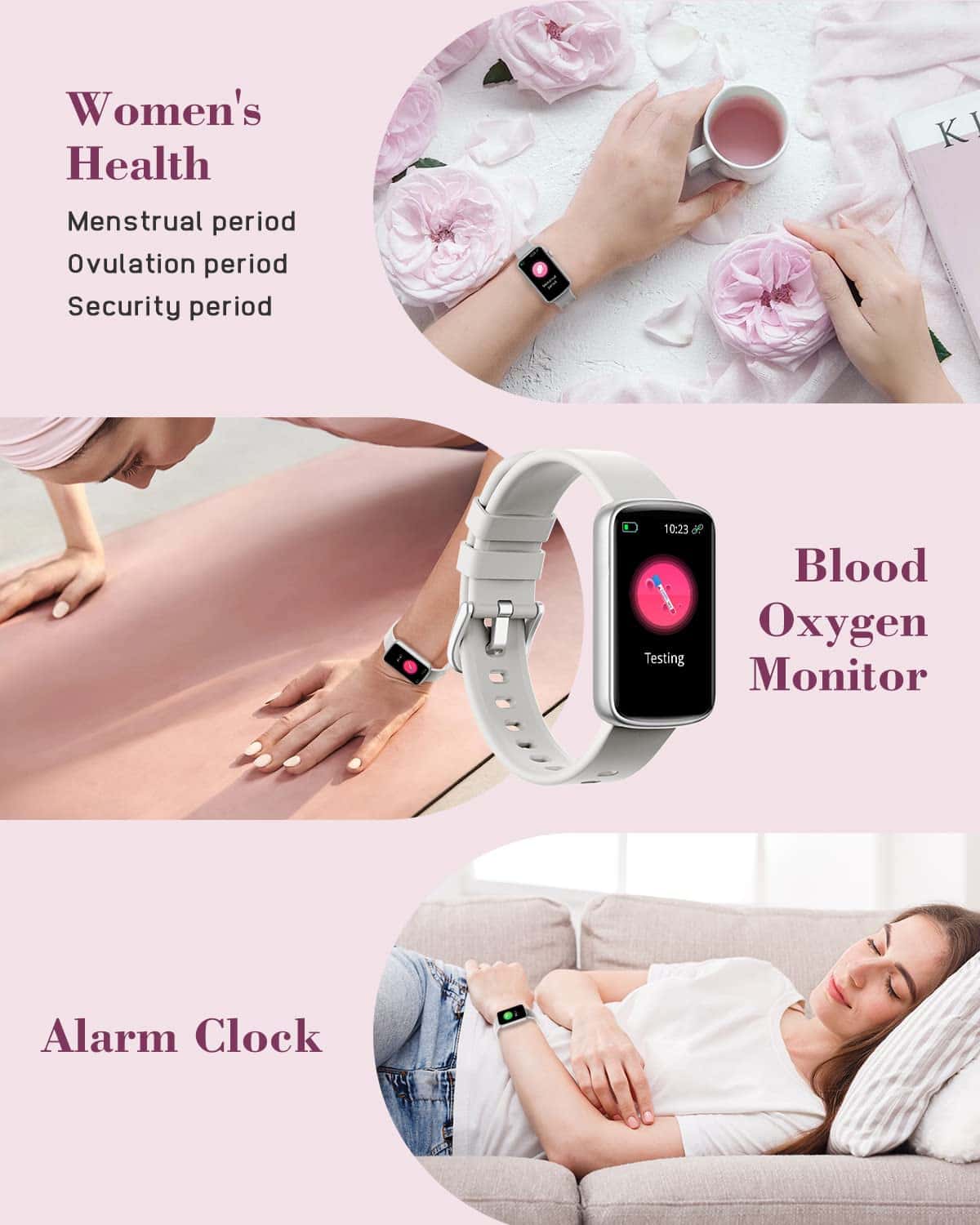 Relojes de Fitness para Mujeres SHANG WING, -Gris - Imagen 8