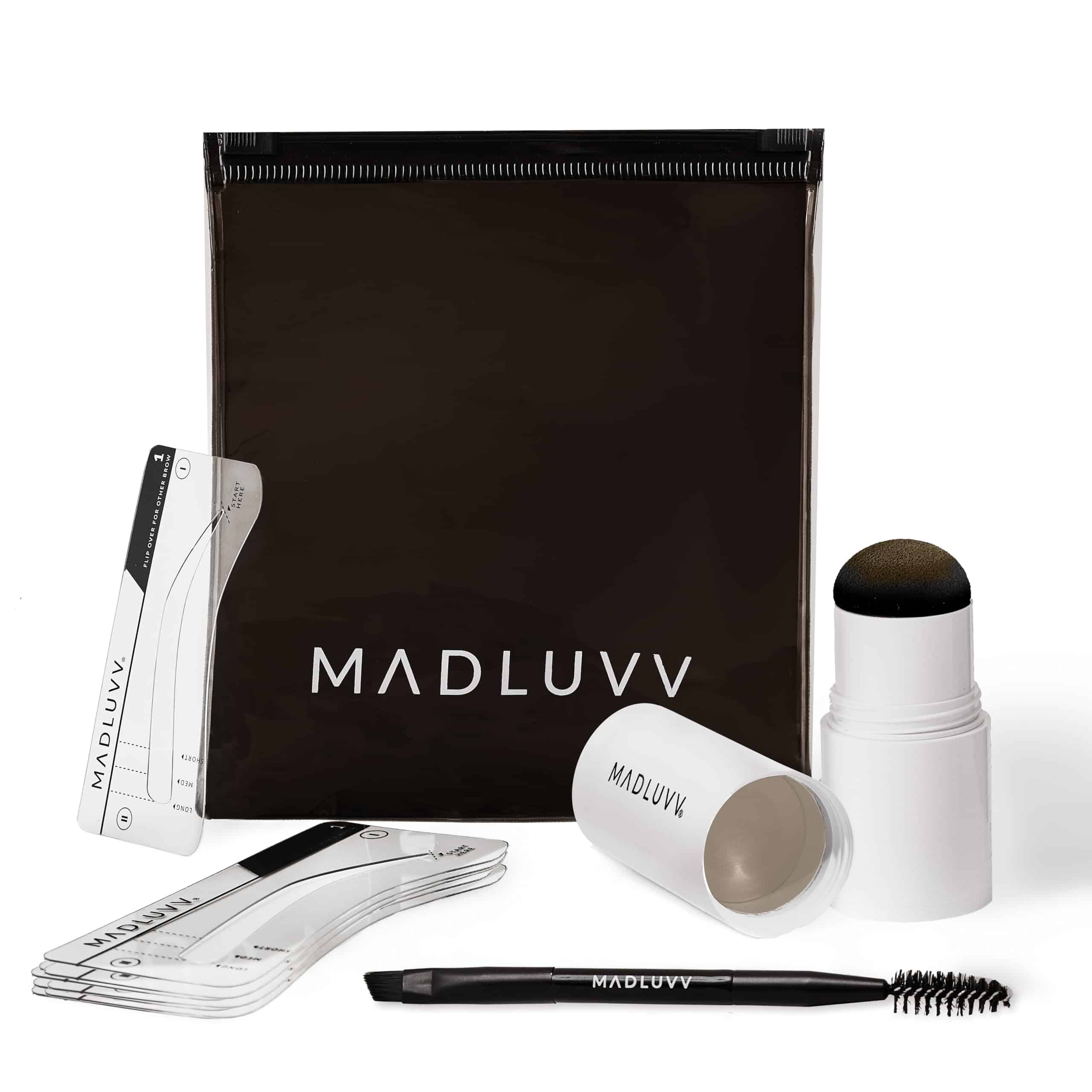 Kit de Plantillas para Cejas MADLUVV - Fácil de Usar, Look