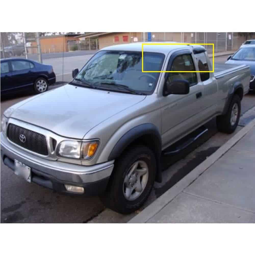 Wensdy 4pcs Deflectores de Viento para -Negro - Imagen 6